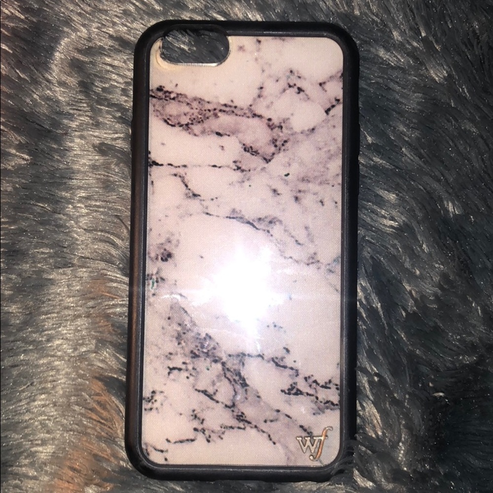 Marble White Wildflower iPhone 7s Case